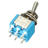 6 Pins 3 Position 3A 250V/6A 120V ON/OFF/ON Toggle Switch